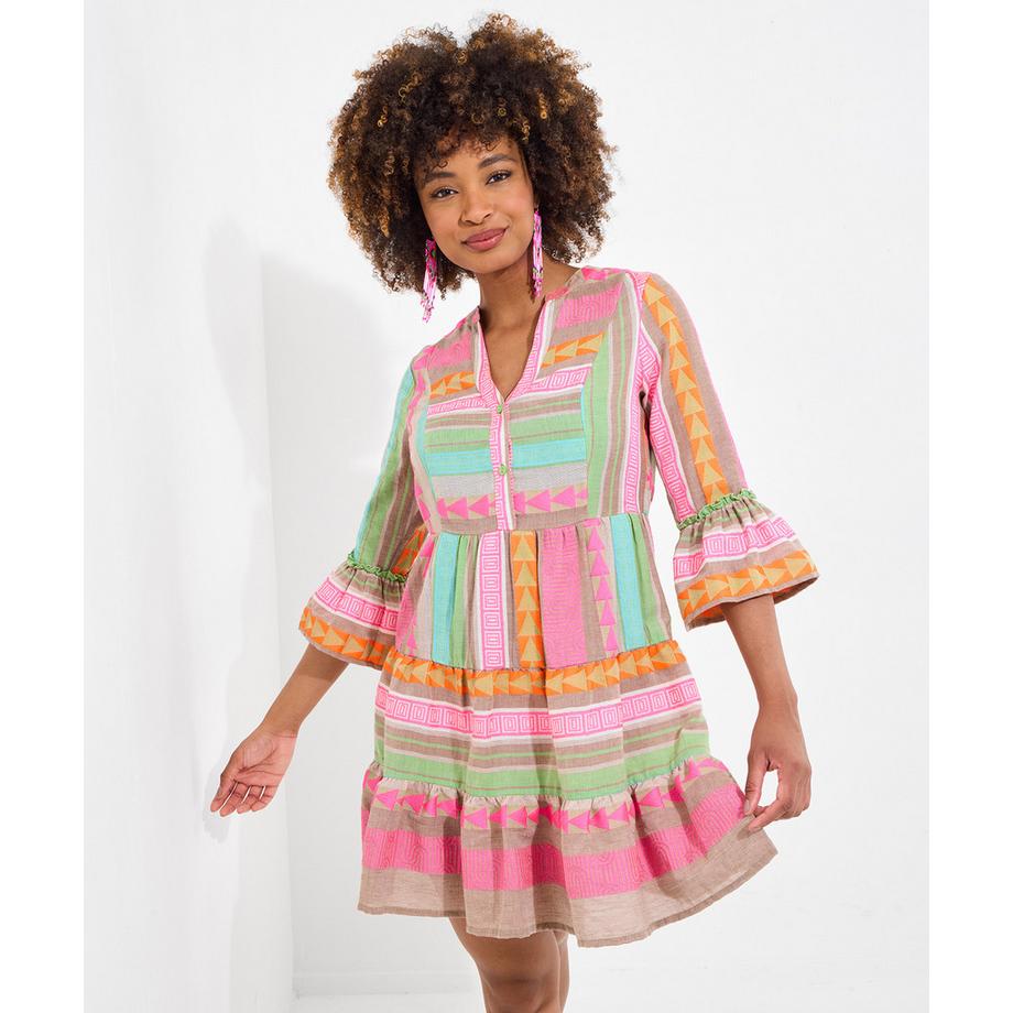 Joe Browns Robe Mini Jacquard Boho  