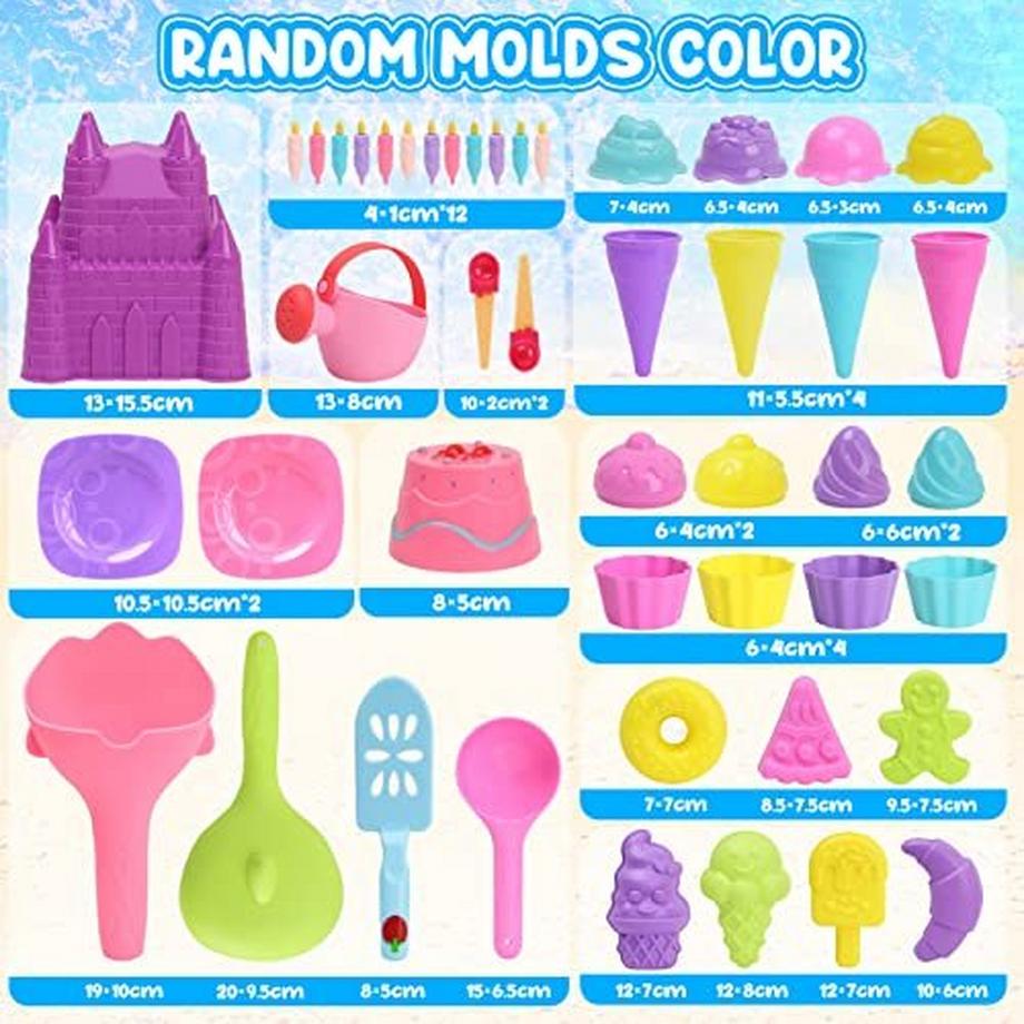 Activity-board  48 Stück Sandspielzeug Set - Sandkasten Spielzeug Strandspielzeug 