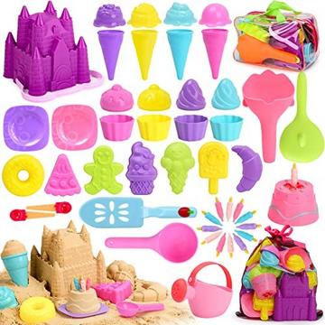 48 Stück Sandspielzeug Set - Sandkasten Spielzeug Strandspielzeug