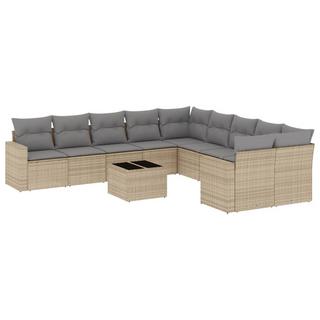 VidaXL set divano da giardino Polirattan  