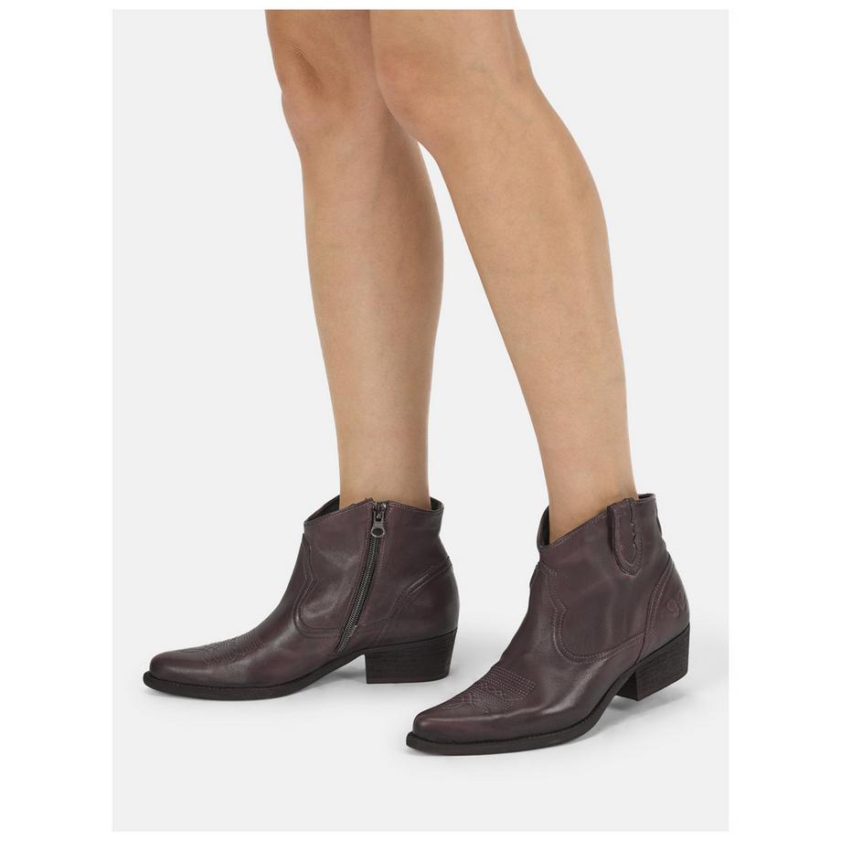 Felmini Bottine Western avec broderie décorative  