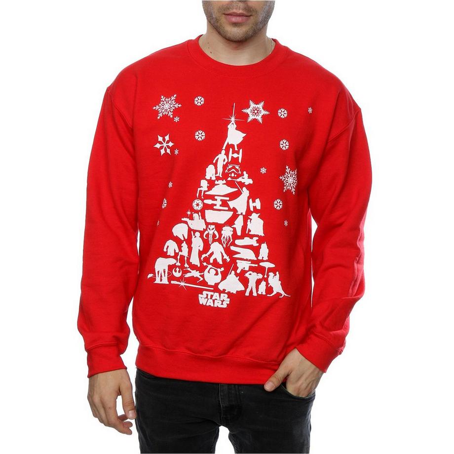 STAR WARS Star Wars Christmas Tree Grafico Felpa Slim Fit  