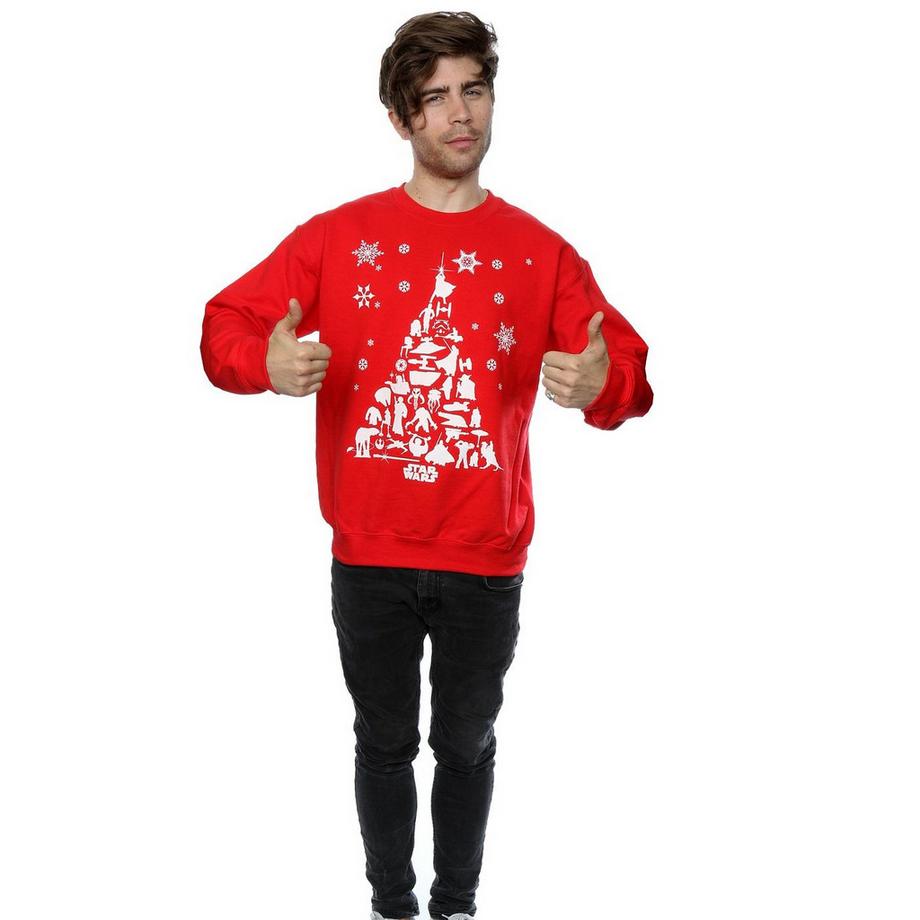 STAR WARS Star Wars Christmas Tree Grafico Felpa Slim Fit  