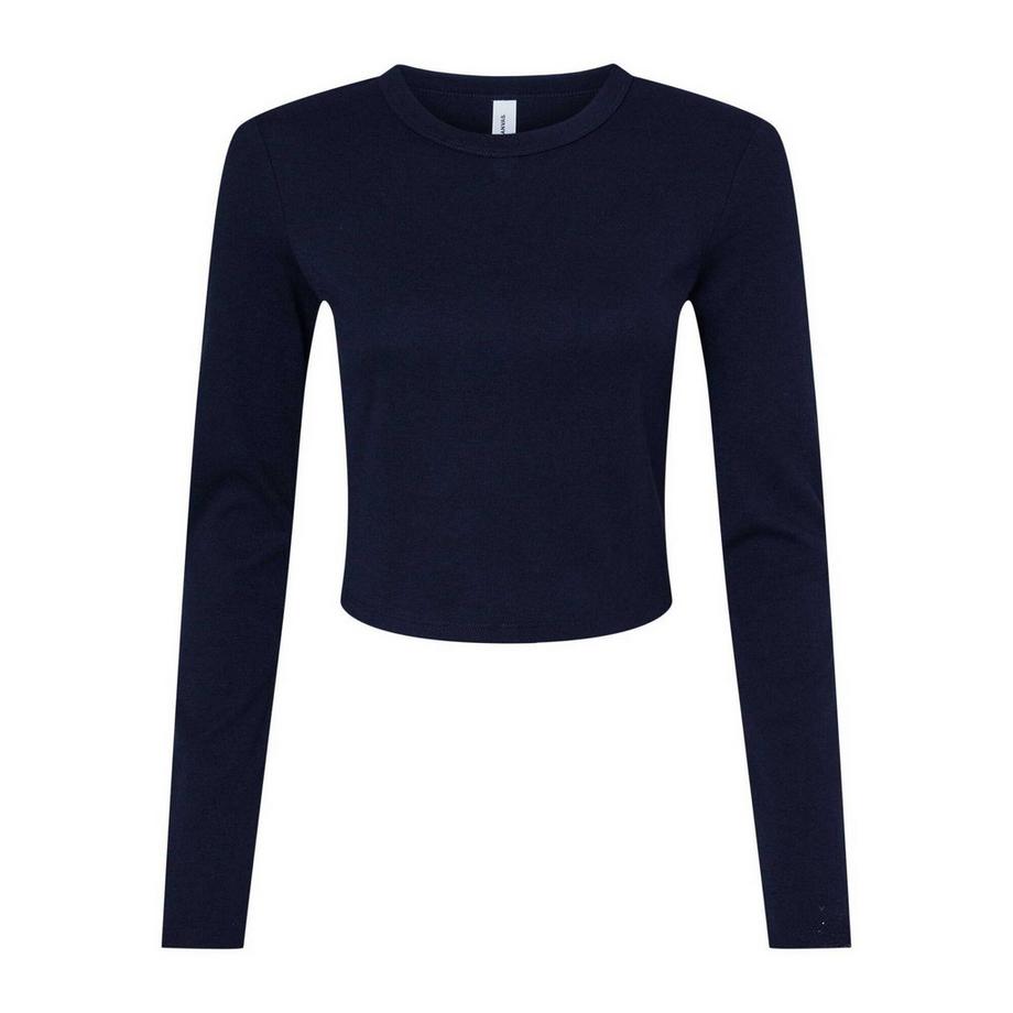 TShirt  , Mikro Rippen, Langärmlig