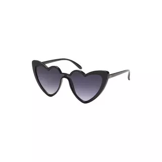 SIX Statement-Sonnenbrille in Herz-Form  Taubengrau