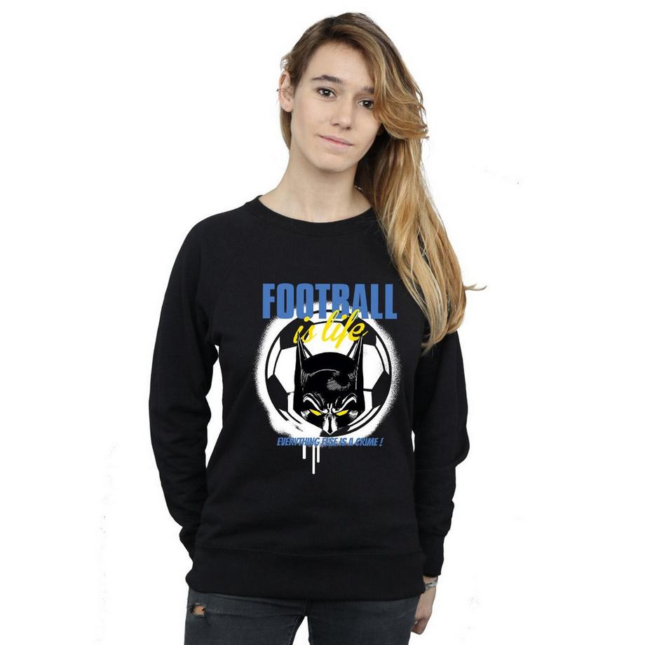 DC COMICS Football Is Life Sweatshirt Imprimé Graphique  