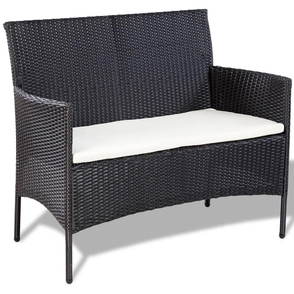 VidaXL Garten-sofagarnitur poly-rattan  