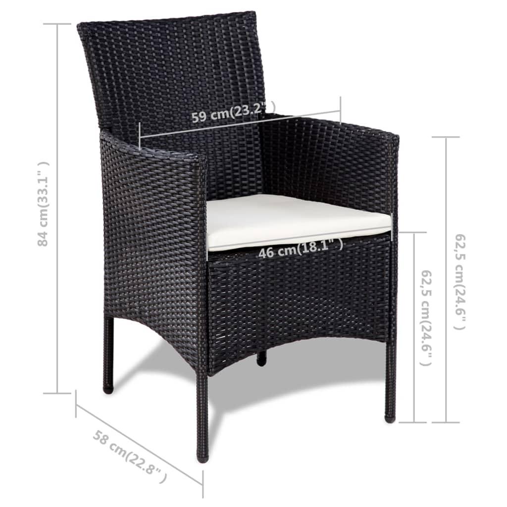 VidaXL Garten-sofagarnitur poly-rattan  