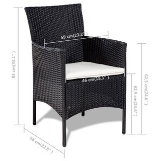 VidaXL Garten-sofagarnitur poly-rattan  