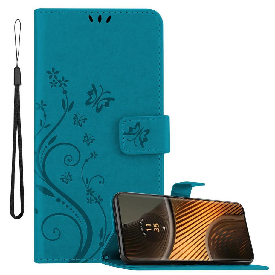 Motorola Moto Edge 50 Ultra Hülle mit Blumen Muster