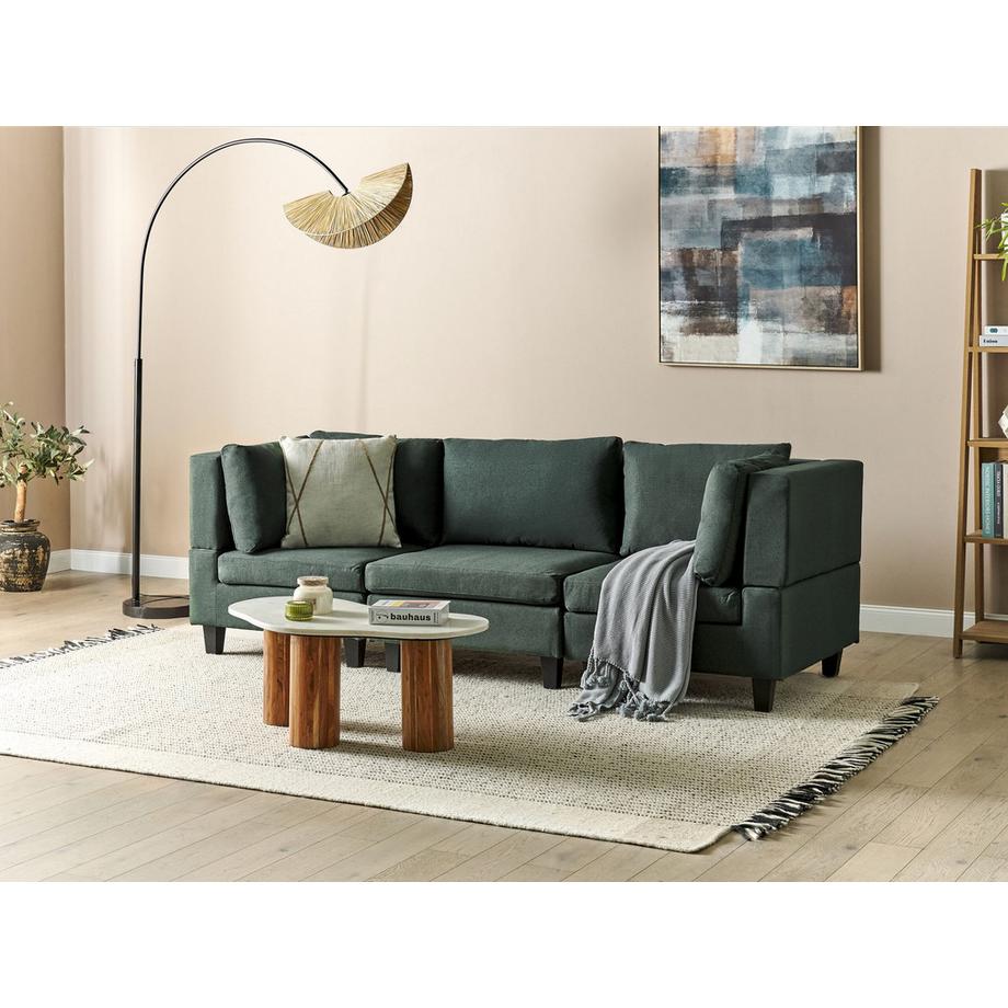 Beliani Canapé modulable en Tissu  UNSTAD  
