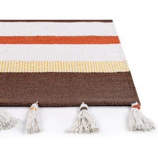 Beliani Tapis en Coton Traditionnel HISARLI  