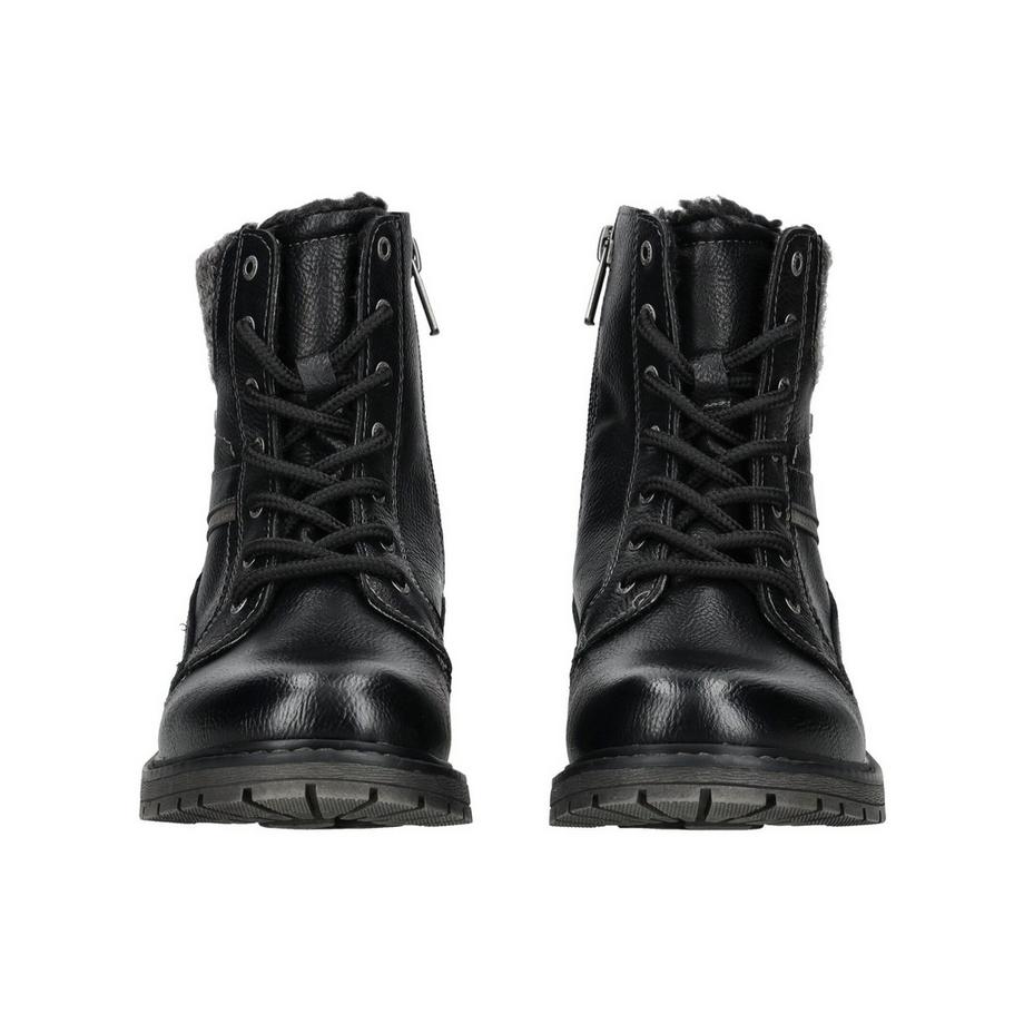 Mustang Bottines à lacets avec bordure tricotée  
