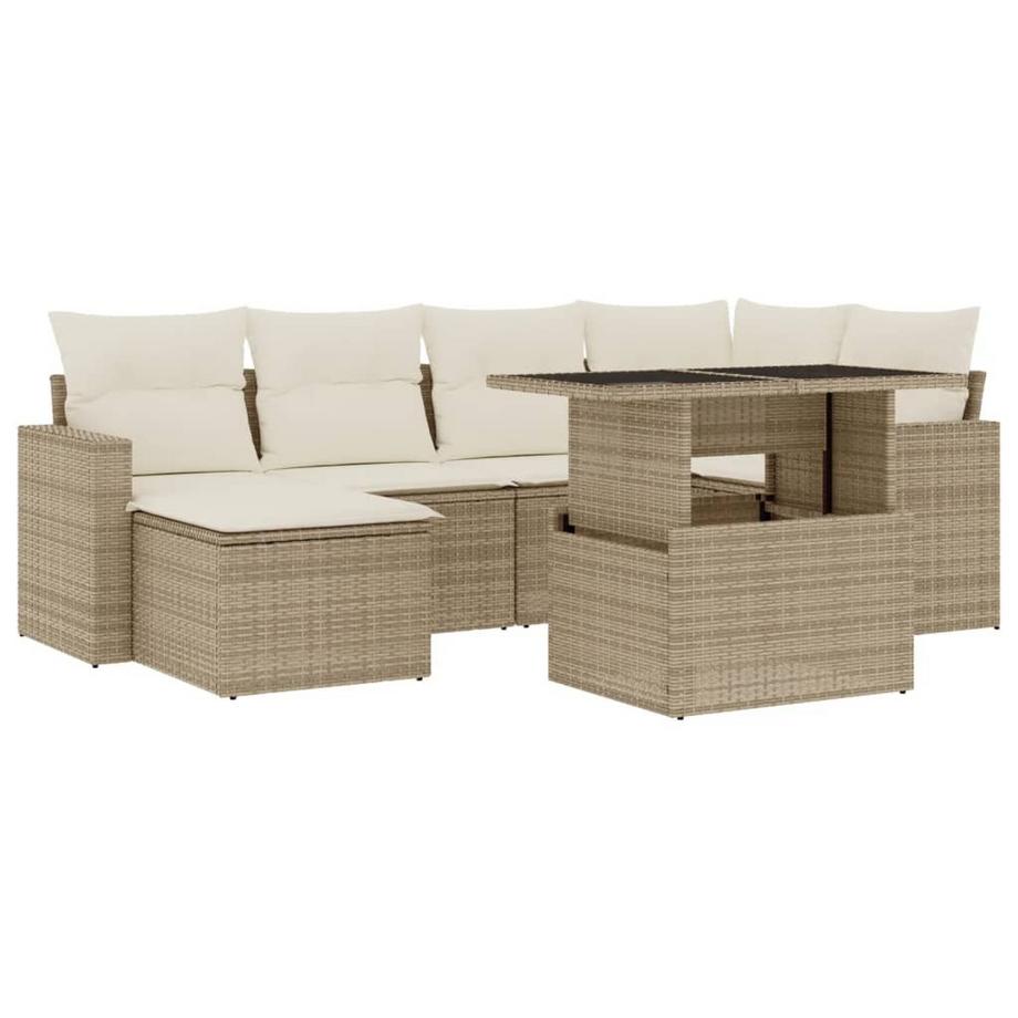 set divano da giardino Polirattan