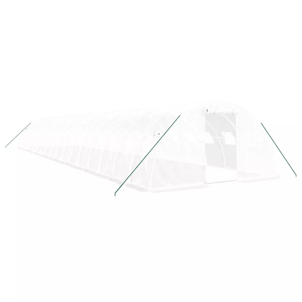 VidaXL - Gewächshaus polyethylen, One Size, Weiss
