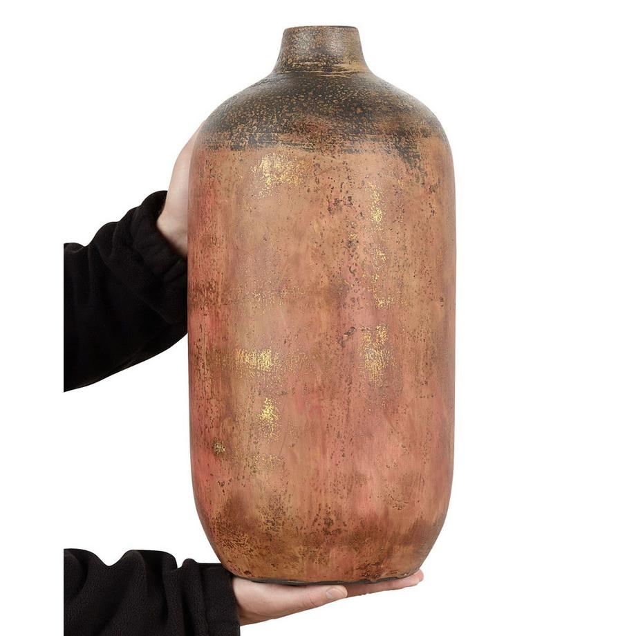 Beliani Blumenvase aus Terrakotta Rustikal SARAGOSSA  