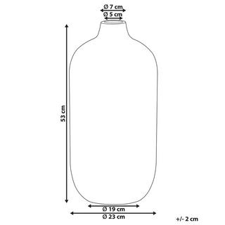Beliani Vase à fleurs en Terre cuite Rustique SARAGOSSA  