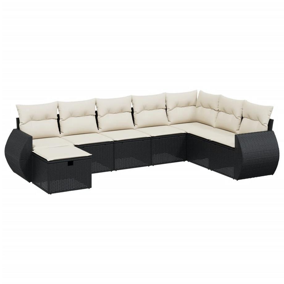 set divano da giardino Polirattan