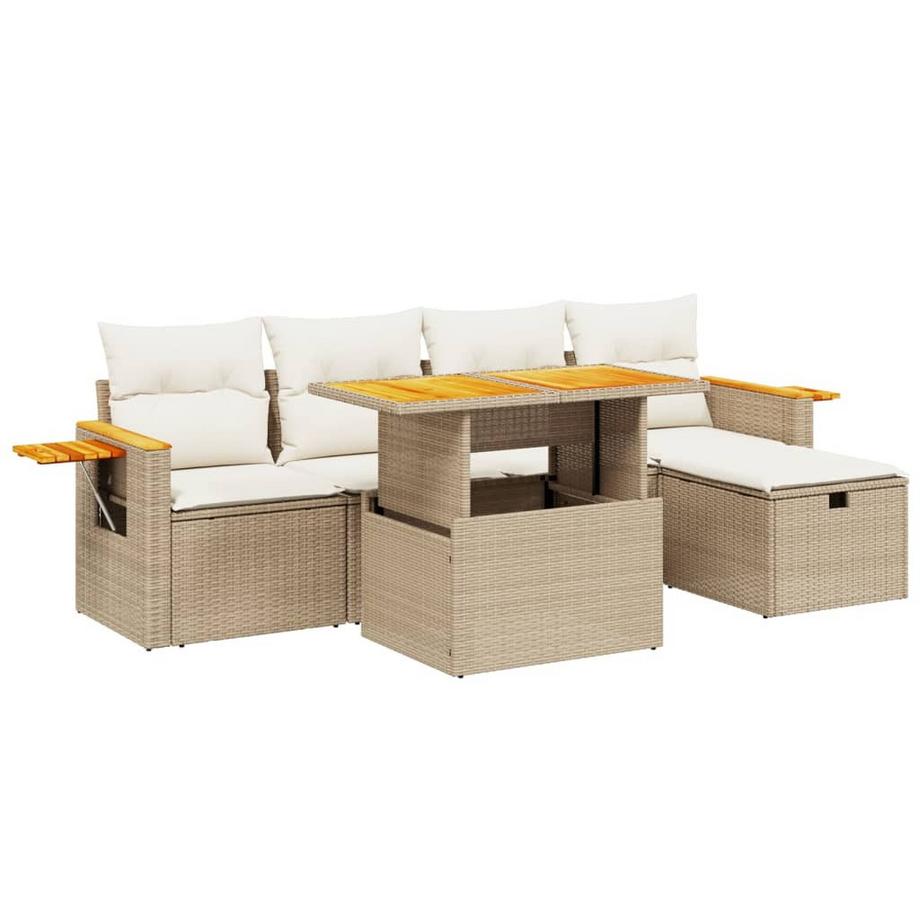 set divano da giardino Polirattan