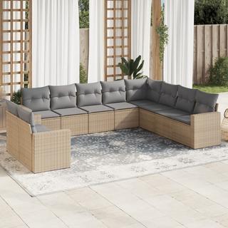 VidaXL set divano da giardino Polirattan  