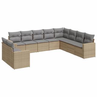 VidaXL set divano da giardino Polirattan  