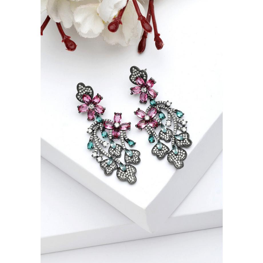 AVANT-GARDE PARIS  Diva Orecchini a Goccia Floreali 