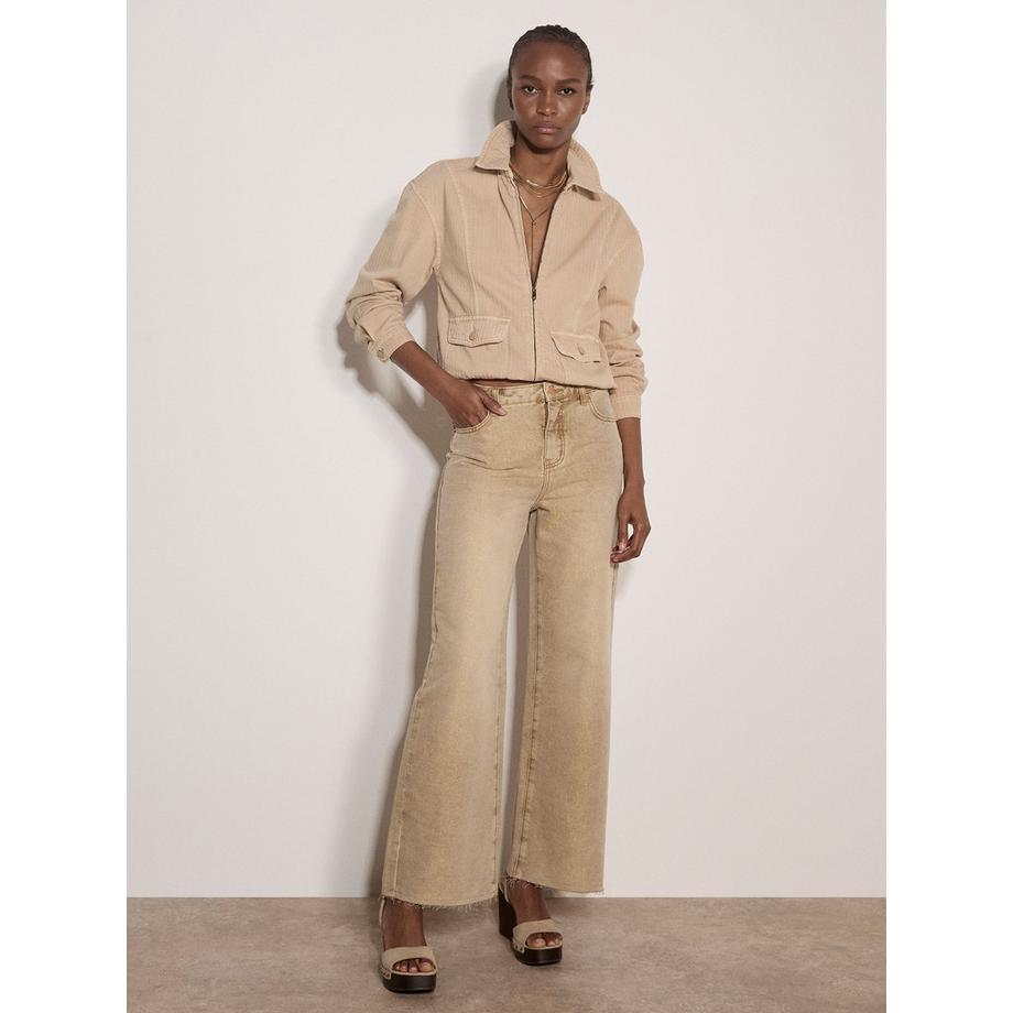 APRICOT Baumwoll Bomberjacke mit Fischgrätenmuster  