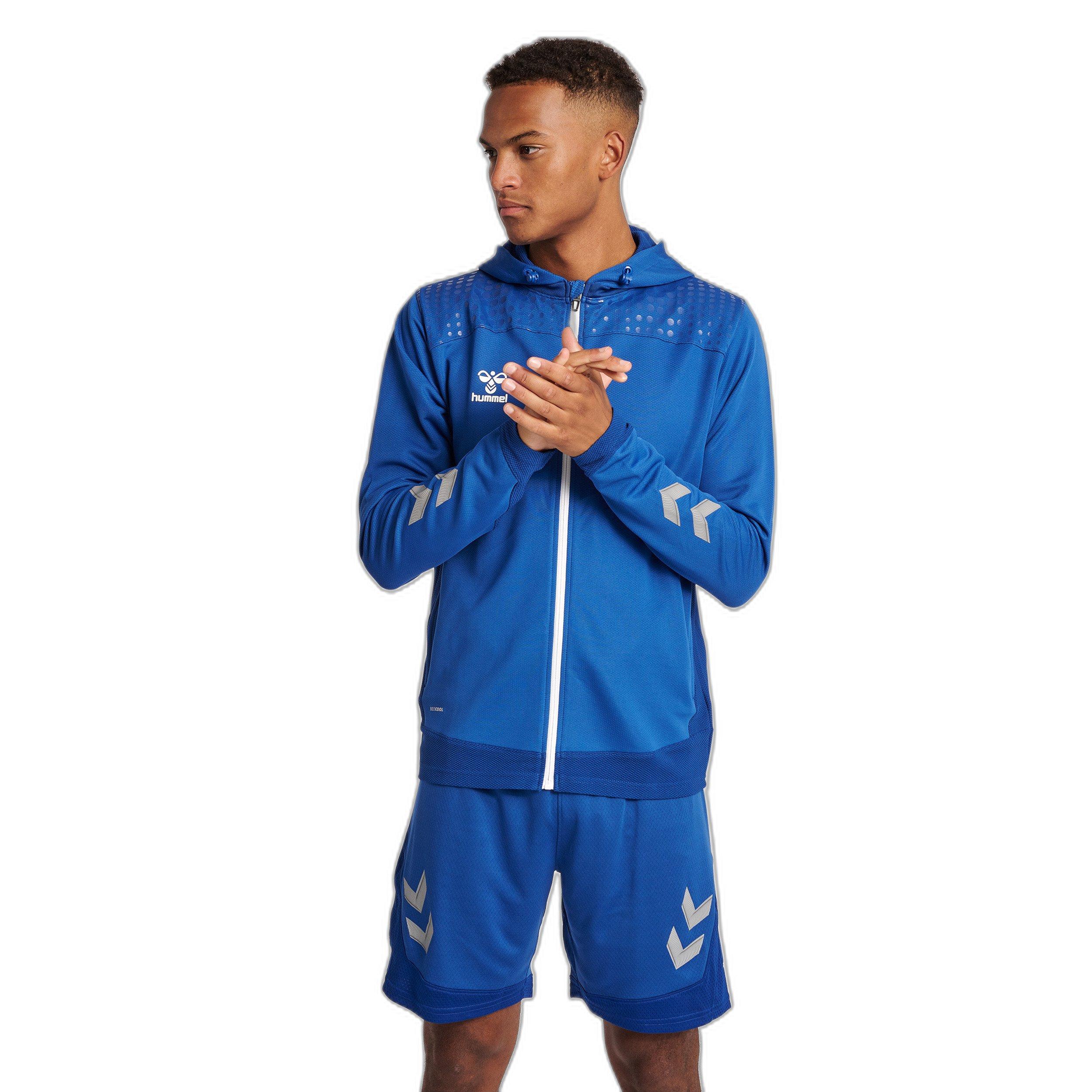 Hummel Lead Polyester Kapuzenpullover mit Reissverschluss  