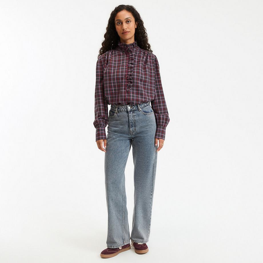 La Redoute Collections Camicia a Quadri Collo Vittoriano  