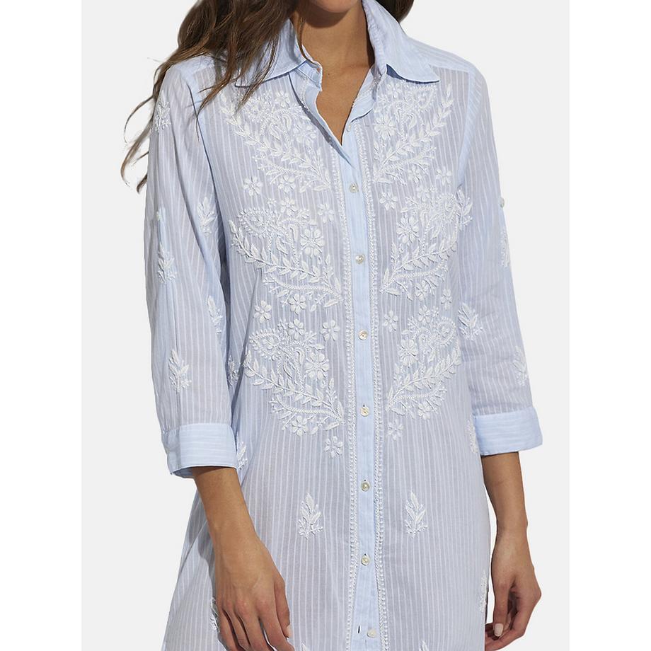 Selmark Lange bestickte Sommertunika Complementos  