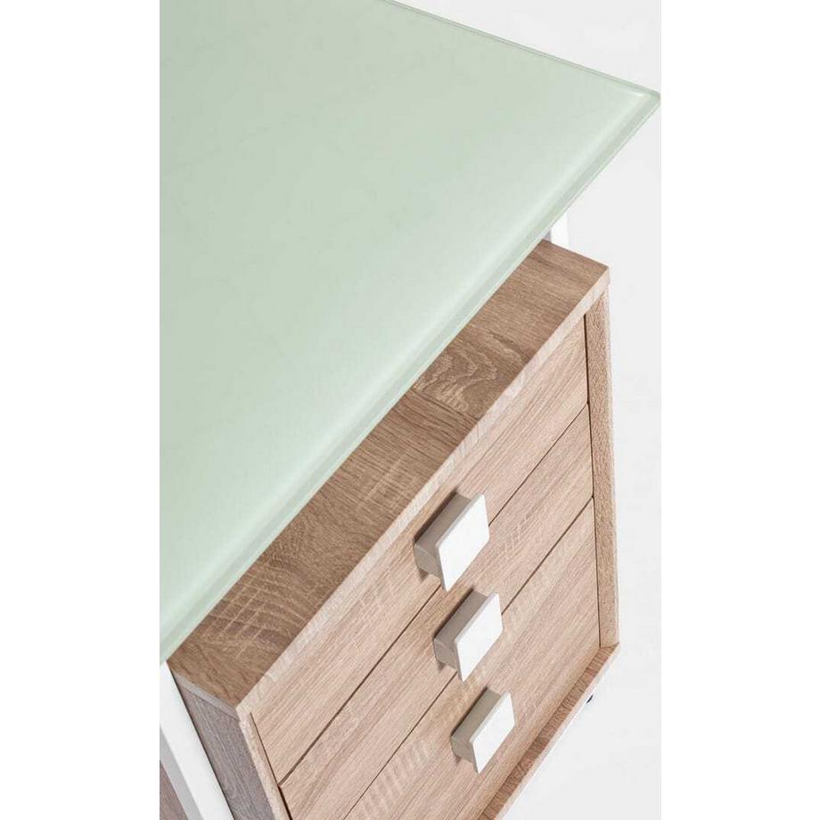 mutoni Scrivania Thomas bianco naturale 142x69  