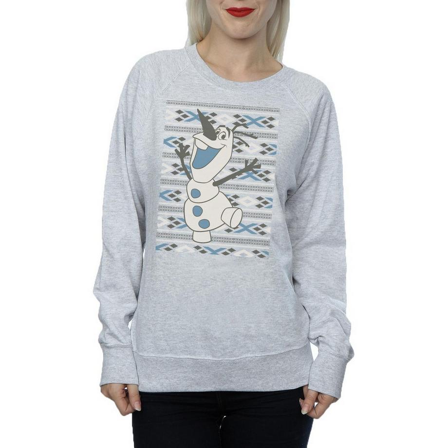Disney Frozen Olaf Sweatshirt Col Rond  