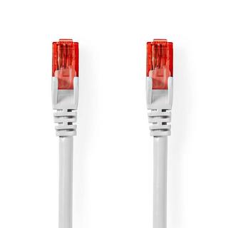 Nedis  CAT6 Netzwerkkabel | RJ45 Stecker | RJ45 Stecker | U/UTP | 2,00 m | Rund | PVC | Weiß | Etikett 