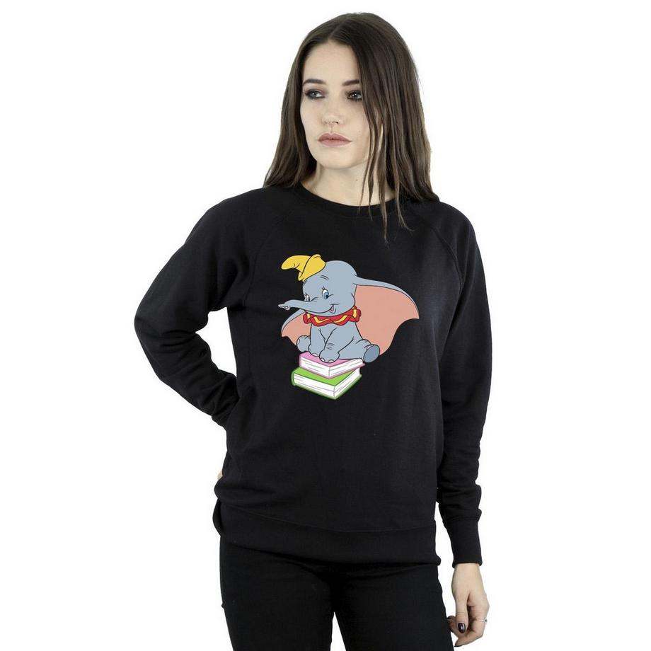 Disney Dumbo Sitting On Books Sweatshirt  