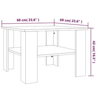 VidaXL Table basse bois d'ingénierie  