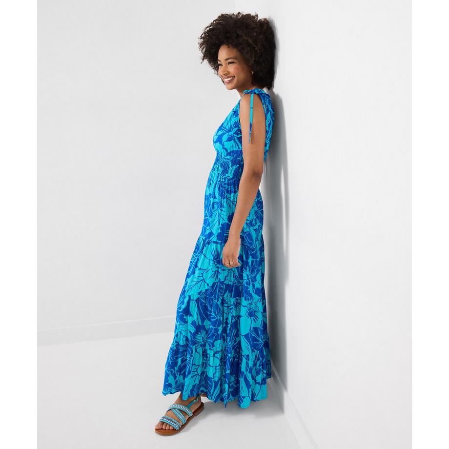 Joe Browns Wickel Maxikleid mit Bindeträgern und gesmokter Taille  