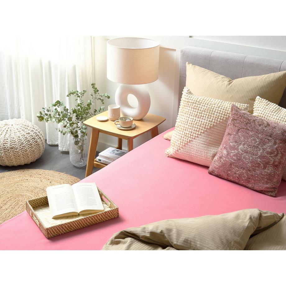 Beliani JANBU Drap Housse en Coton  