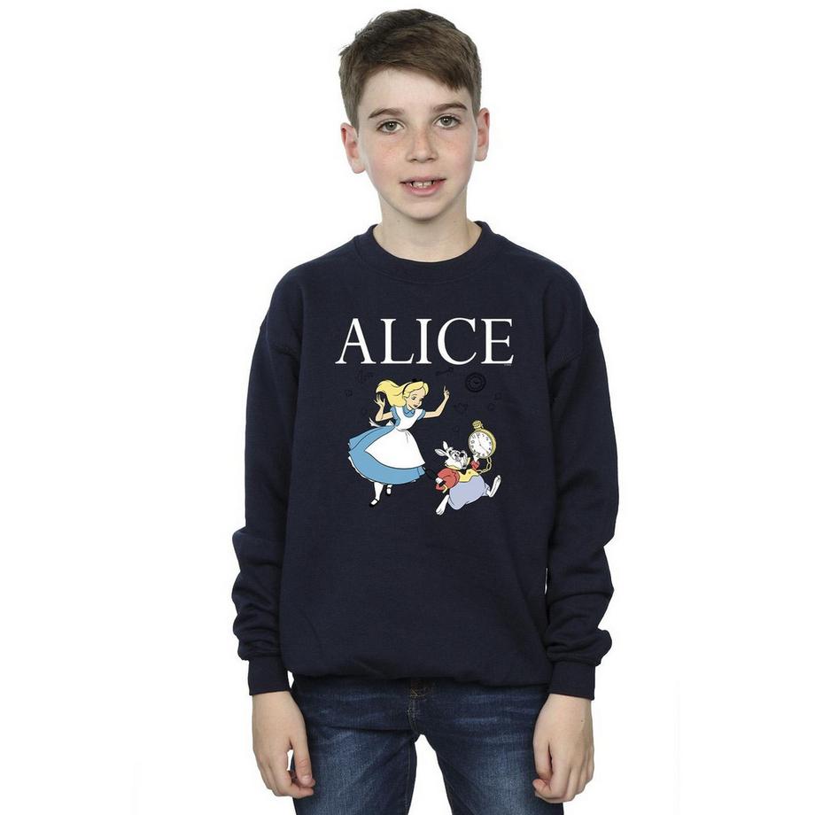 Disney  Alice In Wonderland Follow The Rabbit Sweatshirt 