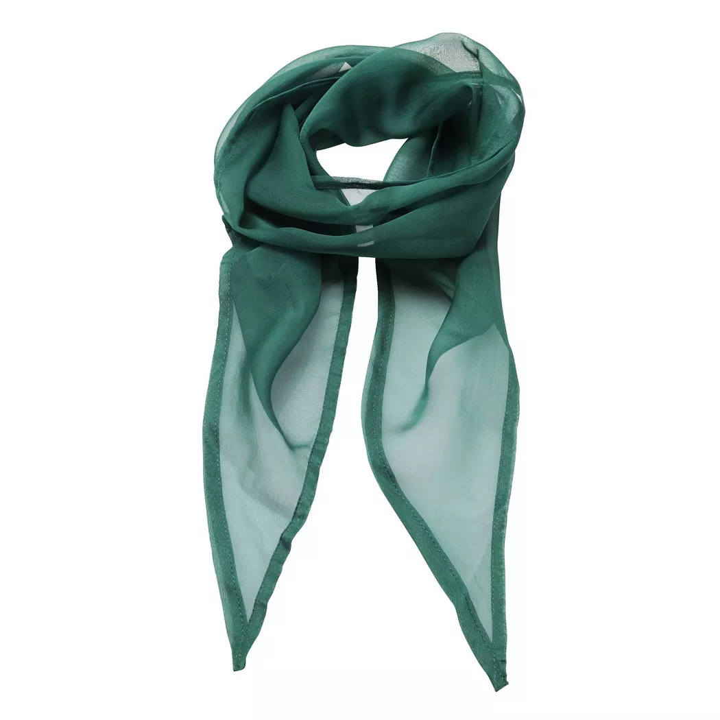 PREMIER - Chiffon Halstuch, für Damen, Dunkelgrün, Größe Onesize