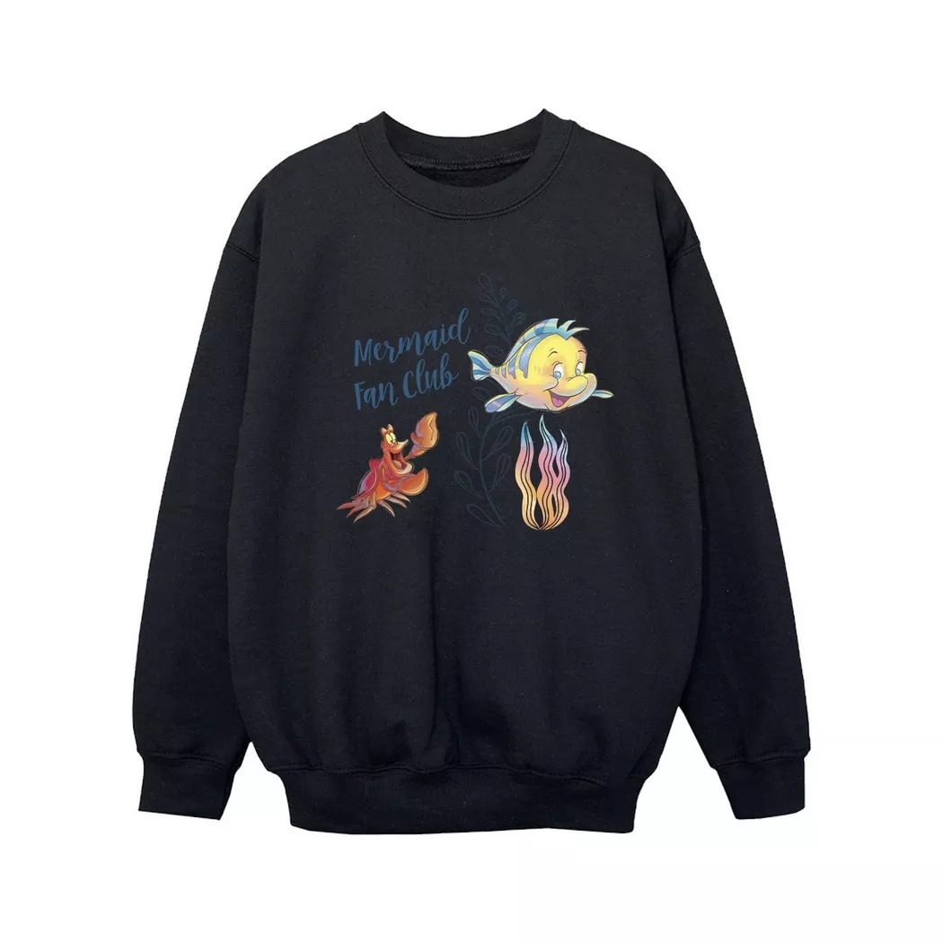 Disney - The Little Mermaid Club Sweatshirt, 128, Schwarz