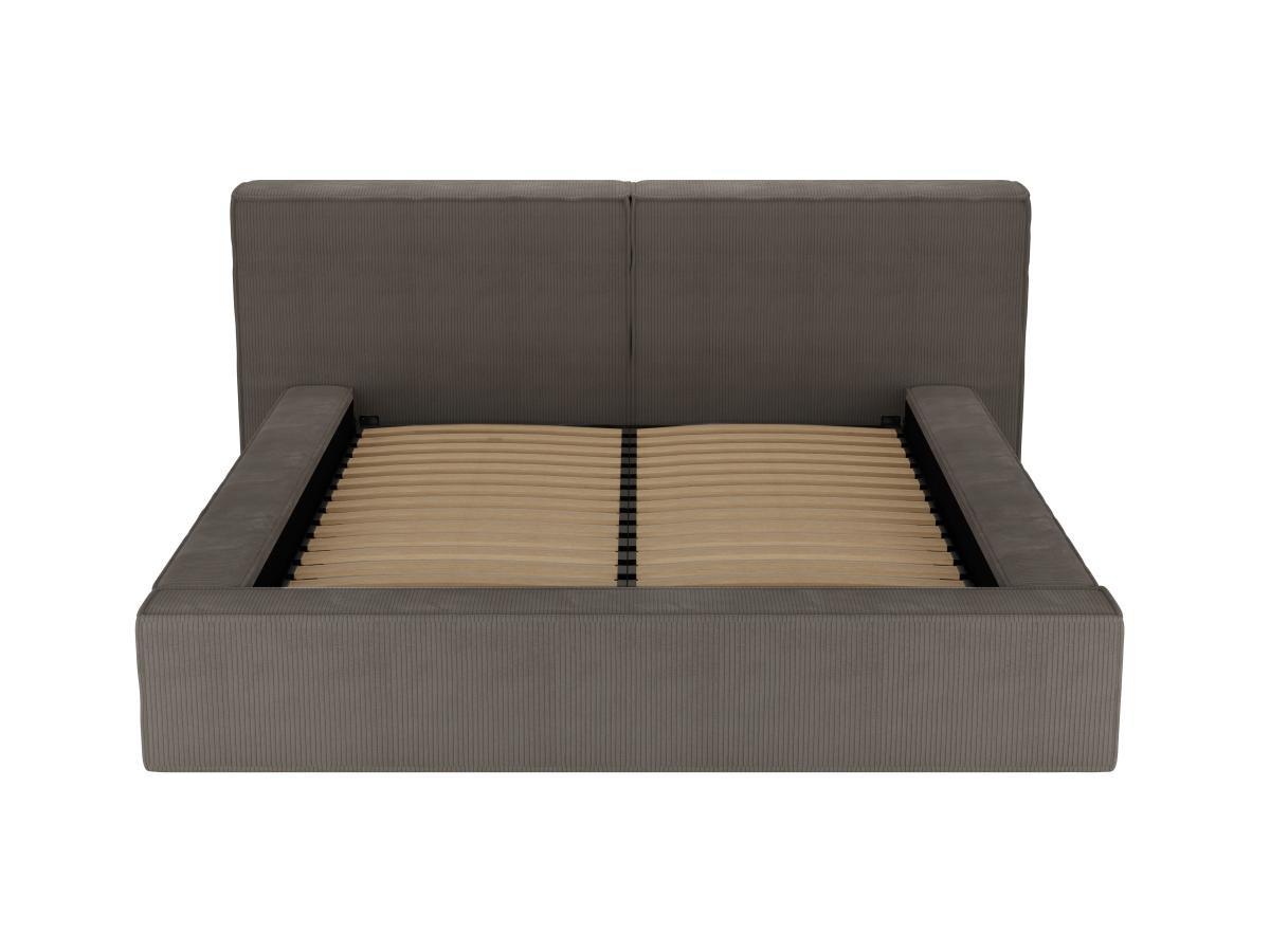 PASCAL MORABITO Bett mit Bettkasten - 180 x 200 cm - Cord - Taupe - TIMANO von Pascal Morabito  