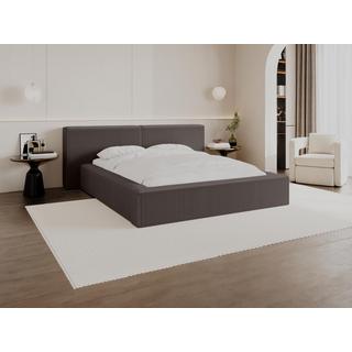 PASCAL MORABITO Bett mit Bettkasten - 180 x 200 cm - Cord - Taupe - TIMANO von Pascal Morabito  