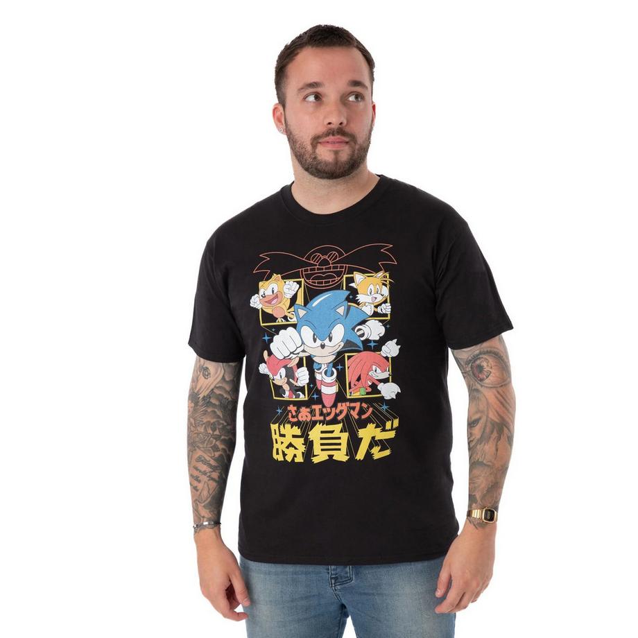 Sonic The Hedgehog Sonic The Hedgehog Knuckles Shadow Tails Grafikdruck T-Shirt  