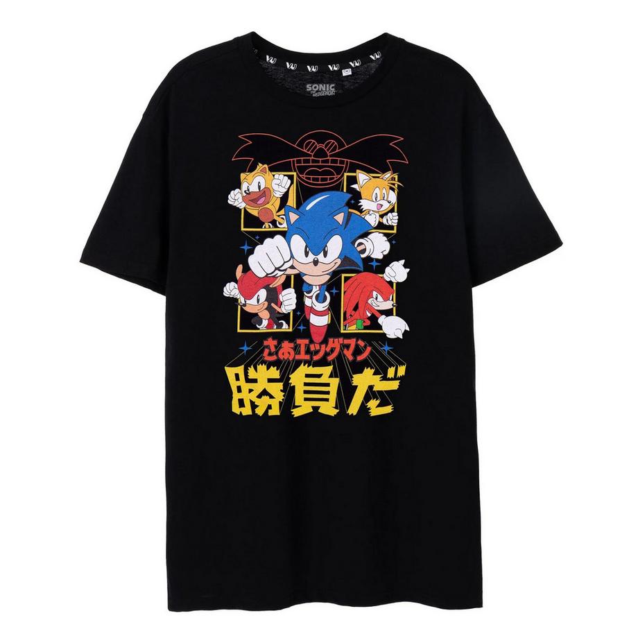 Sonic The Hedgehog Sonic The Hedgehog Knuckles Shadow Tails Grafikdruck T-Shirt  