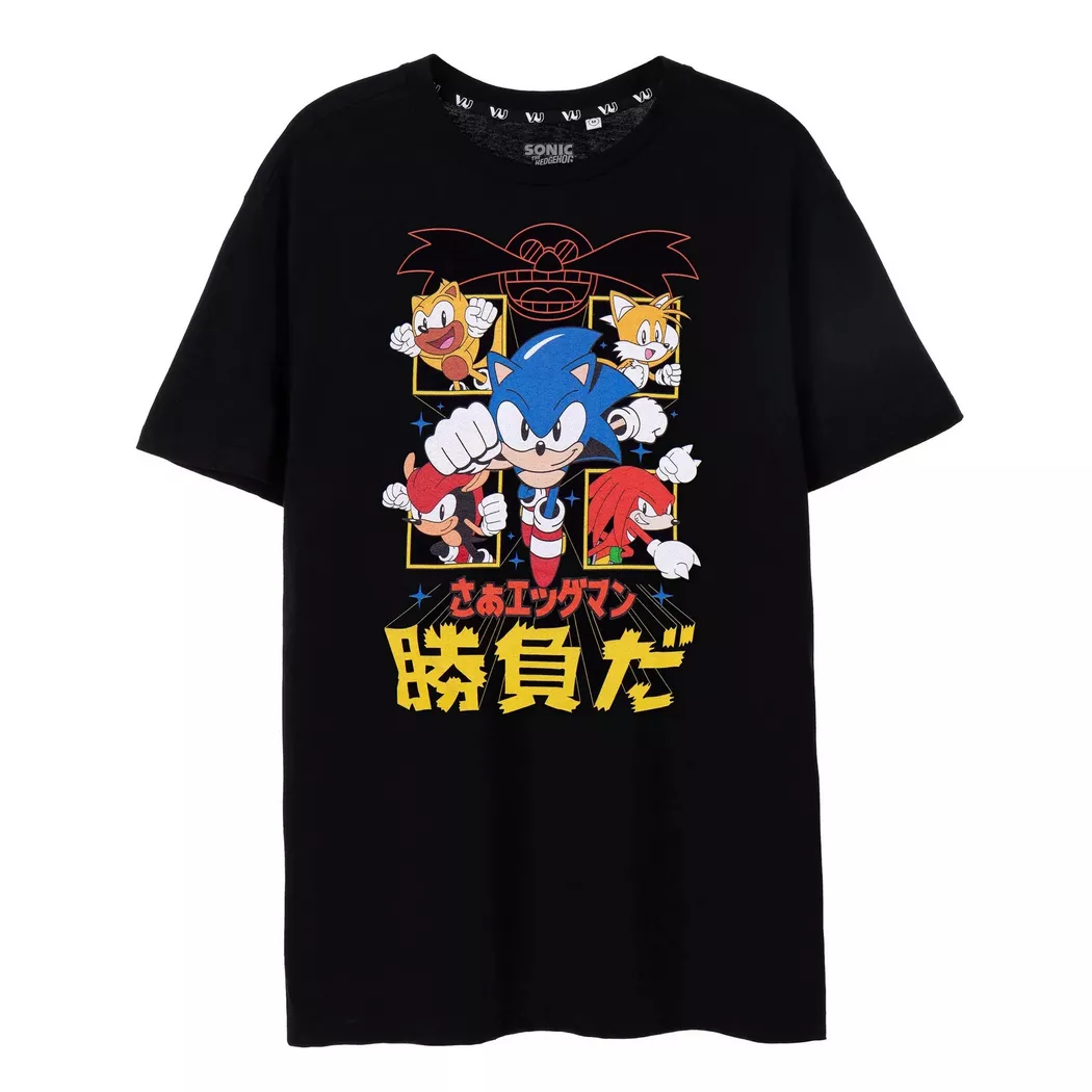 Sonic The Hedgehog - TShirt, für Herren, Schwarz, Größe M