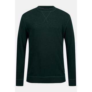 JP1880 Wollmix Rundhals Pullover mit Details  