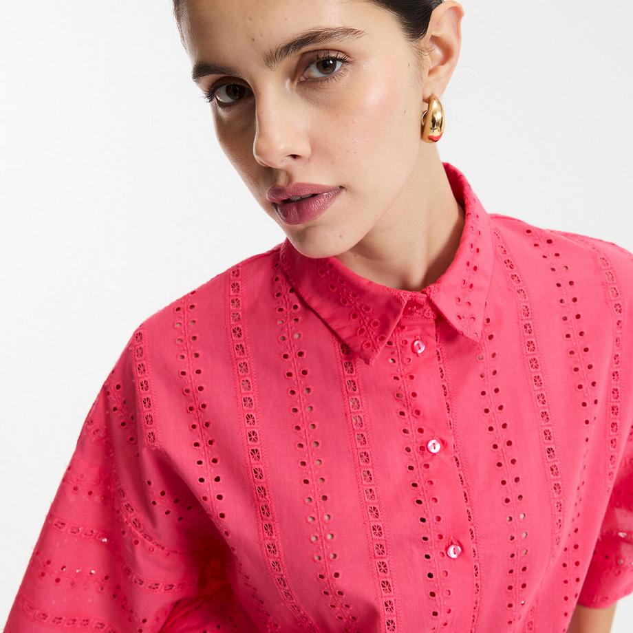 La Redoute Collections Camicia ampia in ricamo inglese  