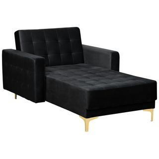 Beliani Chaise longue en Velours Moderne ABERDEEN  