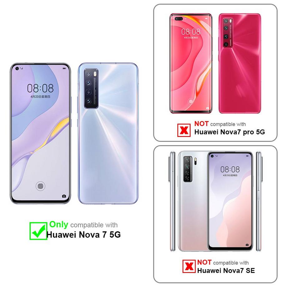 Cadorabo  Hülle für Huawei NOVA 7 5G Standfunktion, Kartenfach 