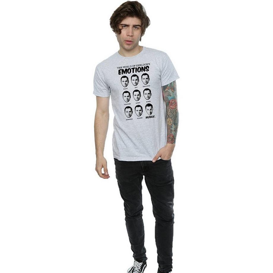 The Big Bang Theory Sheldon Emotions T-Shirt Imprimé Graphique  